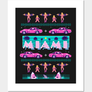 Miami Christmas Posters and Art